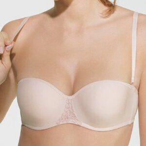 NEW Wacoal Strapless Convertible Nude Bra 34DD (sostén, sujetador)
